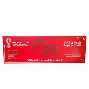 FIFA World Cup Qatar 2022 Pop Up Soccer Football Goals 2 Pack Official Licensed